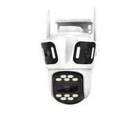 Hinsinc Outdoor CCTV PTZ Zoom Home Security Cam Wireless Camera in White Hinsinc White