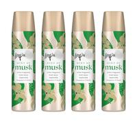 Hint of Musk Bergamot & Musk Body Spray 75ml x Pack of 4 - Stay Fresh and Sweet Smelling - A Fine Fragrance Inspired by Bergamot & Muskk
