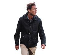Hinter + Hobart Darlington Mens Waxed Cotton Hooded Jacket Navy XS