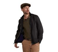 Hinter + Hobart Porthleven Mens Waxed Harrington Jacket Black XS