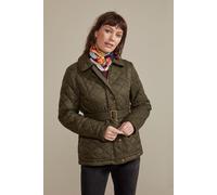 Hinter & Hobart Women's 'Galloway' Quilted Lightweight Insulated Belted Water Resistant Jacket in Khaki | Size: 6 Hinter & Hobart Khaki 6