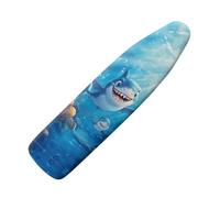 Hinthetall Cute Shark Ironing Board Cover and Pad 15x54 with Elastic Edge and Scorch and Stain Resistant Thick Padding Ironing Board Covers Protective Scorch