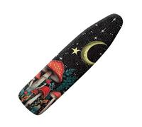 Hinthetall Moon Mushroom Ironing Board Cover and Pad Soft Ironing Board Cover, Non Stick Scorch and Stain Resistant Standard Size 15x54 Inch with Elastic Edges