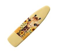 Hinthetall Sunflower Giraffe Ironing Board Cover and Pad 15x54 Inch Standard Ironing Board Cover with Elastic Edge and Hook and Loop Fasteners Scorch and Stain Resistant Ironing Covers