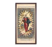 Hinton 1749 Map Allegory Great Britain Wisdom Framed Wall Art Print Long 25X12 Inch