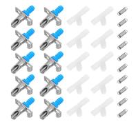 HINTRMENT 10 Sets of Metal Bunny Waterers Rabbit Drinking Bottles Easy to Install and Splash-proof Features for Small Animals and Chinchillas