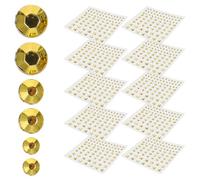 HINTRMENT 10 Sheets Rhinestone Gems Stickers for Face and Skin, Self-Adhesive Acrylic Crystal Decorations Strong Adhesion, Creative Simple Shapes for Festival and Carnival Makeup