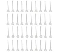 HINTRMENT 1000 Pcs Miniature Plastic Figurine Fixing Rods DIY Ornament Fixed Needles for Micro Landscape Use Portable White Needles for Crafting