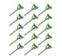 HINTRMENT 100pcs Green Plastic Triangle Breast Pins DIY Wedding Corsage Safety Pins for Boutonniere Making Flower Brooch Materials