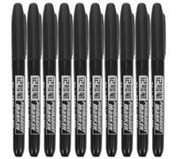HINTRMENT 100pcs Permanent Waterproof Oil-based Marker Pen for Headstone and Granite, Black Paint Marker with Smudge Proof and Quick Dry Features, for Memorial Stone and Tombstone Repair