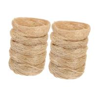 HINTRMENT 10pcs Artificial Bird Nest Ornament Simulation Bird House Decoration Rustic Realistic Appearance Hemp Gardening Props Large Activities Ornaments for Pet