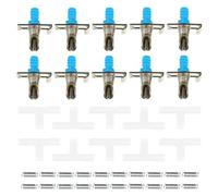 HINTRMENT 10pcs Automatic Pet Rabbit Drinking Feeder Rabbit Spring Waterer Automatic Design Splash-proof Plastic Stainless Steel Feeding and Pet Birds Friends Who Raise