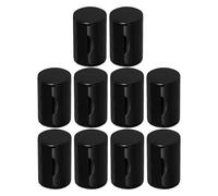 HINTRMENT 10pcs Black Music Maracas Shaker Set with Wearable Design and Metal Plastic Material, Compact Percussion Instruments for Party, Concert, and Acoustic Guitar Accompaniment
