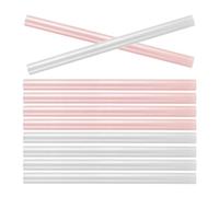 HINTRMENT 10pcs Colored Hot Melt Glue Sticks Pearl White Sakura Pink DIY Craft Adhesive for Card Making Home Decoration and Christmas Crafts with Strong Bond and Easy Melting