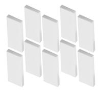 HINTRMENT 10pcs Guitar Nut Bone Blank White Material 51 * 19 * 5mm Excellent Stability Pure Stable Sound Replacement Maintenance for Guitarists
