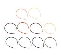 HINTRMENT 10pcs Plain Headband Hair Hoop Plastic Candy Colour Hair Band Headband with Teeth Nonslip and Women Random Color