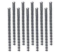 HINTRMENT 10pcs Plastic Binding Spines for Notebooks Well Polished Black Plastic Spiral Notebook Coils Simple and Generous Appearance Can Be Opened and Closed by Hand Random Color