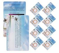 HINTRMENT 10Pcs Uvc Meter Light Effects Tester UV Test Card PVC Material Accurate UV Intensity Display for Indoor Lighting and Outdoor Activities
