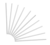 HINTRMENT 10pcs White Plastic Sliding Bars for Files Lightweight Report Cover with Easy to Add Or Remove Pages for DIY Making and Sorting Out Small Documents