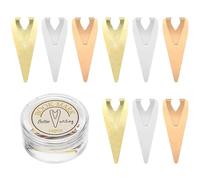 HINTRMENT 12pcs Mixed Style Brass Page Marker Clips Metal Book Darts Bookmarks Mini Creative Book Mark Holders for Readers Students Teachers Journal Office Use