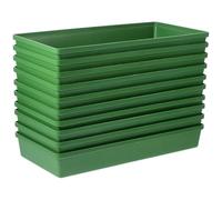 HINTRMENT 12pcs Rectangular Green Plastic Flower Foam Holder Box Floral Arrangement Base Reusable Versatile Tool for Parties and Wedding Table Flowers Decoration