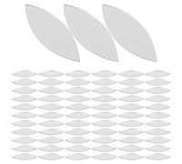 HINTRMENT 150pcs Petal Shape Mirror Tiles 2.9x1.1cm Self-Adhesive Tear Drop Shaped Mosaic Mirrors for Crafts DIY Art Projects Reflective Wall Decor
