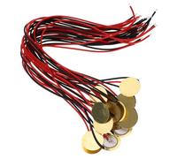 HINTRMENT 15pcs Guitar Piezo Pickup Disc Acoustic Pickup Transducer Brass and Plastic Material 20mm Diameter Pure Sound Quality Captures Subtle Details Suitable for Guitar and Drums