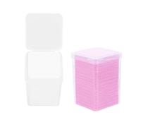 HINTRMENT 2 Boxes Eyelash Glue Cleaning Cloths Cotton Lint-free Professional Glue Wiper Convenient to Use for Beauty Salons and Home Use