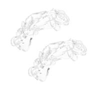 HINTRMENT 2 Pcs Flower Arranging Mesh Flower Arrangement Rack Aluminium Alloy Sturdy Silver Design Safe for Space Gardening Art Use