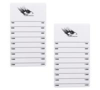 HINTRMENT 2 Pcs Lash Display Boards Acrylic False Eyelash Display Plates White Portable Eyelash Organizer for Makeup Artist and Cosmetology School Use