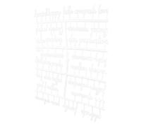 HINTRMENT 2 Sets White Plastic Felt Message Board Letters for Letter Boards with Large Capacity Interchangeable for Creating DIY Messages