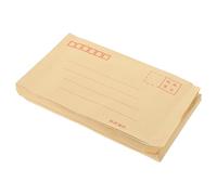 HINTRMENT 200 Pcs Yellow Kraft Paper Envelopes for Money and Documents, Smooth Writing Surface Postcard Container Function, for Office Use and Weddings Random Color