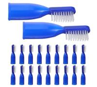 HINTRMENT 20pcs Finger Cover Mini Toothbrush Soft Bristles Large Brush Head Anti-Slip Pp Plastic Material Gentle on Teeth and Gums Daily Tooth Brush for Inmates in Detention Centers