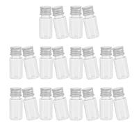 HINTRMENT 20pcs Portable Jars Sub Bottle 10ml Leakproof Lightweight Aluminium Screw Lid Mini Test Tubes with Caps for Daily Use Travel Skincare