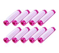 HINTRMENT 20Pcs Purple Plastic Hair Rollers Wave Curlers Hair Styling Tools for Voluminous Roots and Natural Curls