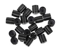 HINTRMENT 24pcs Volume Control Knob Potentiometer Knob Aluminium Alloy round Anticorrosive Lightweight Design with Inner Hole Copper Core for Electric Guitar and Synthesizers