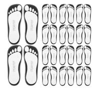 HINTRMENT 25 Pairs Disposable Spray Tan Feet Pads Self-adhesive Tanning Foot Stickers for Even Tan, White, Home Travel Use