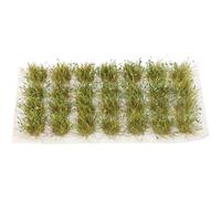 HINTRMENT 28pcs Assorted Colour Resin Grass Tufts for Model Railway Scenery and Miniature Garden Decoration Lightweight Static Grass Tufts for Building Model and Gaming Scenery Diorama