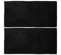 HINTRMENT 2pcs Black Makeup Mat for Vanity with Slip-resistant Cloth Material, 31.5x31.5 Inches, Craft Desk Mat for Makeup, Nail Art, and Photography Use