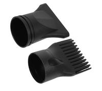HINTRMENT 2pcs Blow Dryer Diffuser Blow Dryer Attachment Plastic Multifunctional Design Wide Compatibility Black Hair Care Routine Comb Attachment