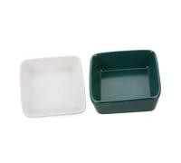 HINTRMENT 2pcs Ceramic Hamster Bowls Bite-resist Small Pet Feeding Bowls Easy to Wash Assorted Colour Suitable for Hamsters and Chinchillas