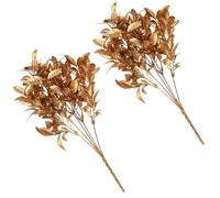 HINTRMENT 2pcs Christmas Flowers Wedding Decorations Ornaments 5.5x5.5x7.5inch Plastic Realistic Flower Design Bright Color Use for Garland