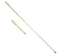 HINTRMENT 2pcs Copper Dowsing Rods with Smooth Surface and Smooth Rotation, Portable Long Dowsing Rods for Water Detection and Spiritual Divining, for Outdoor Use