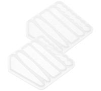 HINTRMENT 2pcs DIY Craft Silicone Mold Hairpin Mold Flexible Simple Design Shapes White for Craft Making