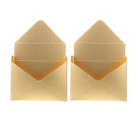 HINTRMENT 2pcs Golden Paperboard Envelop Paper Boxes for Storing Cards and Snacks, Elegant Flower Storage Boxes Envelop Shape, for Daily Life and Birthday Gift Wrapping