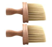HINTRMENT 2pcs Guitar Brush Instrument Cleaning Brush with Wooden Handle Nylon Bristles Gentle on Strings and Surfaces Khaki Colour for Ukulele and Guitar Musicians