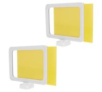 HINTRMENT 2pcs Magnetic Shelf Indicator Sign Label Magnetic Warehouse Sign Board with Excellent Durability Abs Plastic for Efficient Warehouse Classification and Guidance