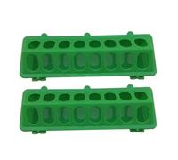 HINTRMENT 2pcs Pigeon Food Containers Birds Food Feeding Dispensers Multi-purpose Practical Plastic 11.79x3.93x3.14in Garden Pets Birds