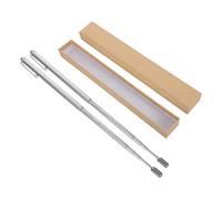 HINTRMENT 2pcs Retractable Stainless Steel Divining Rods with Adjustable Length and Ergonomic Grip for Water Witching and Outdoor Divining Activities, Telescopic Metal Probe Poles
