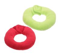 HINTRMENT 2pcs Small Animal Elizabethan Collar for Guinea Pig and Bird - Anti-lick and Anti-bite Pet Neck Cone, Breathable Collar with Red and Green for Post-surgery Protection